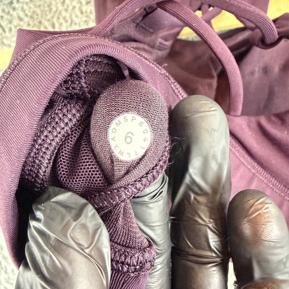 Lululemon Free To Be Serene Sports Bra Womens 6 Plum Purple High Neck Strappy - Picture 5 of 6